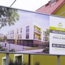 Billboard reklamowy inwestycji „Villa Zielona” dewelopera OPI Invest