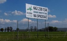 Banner reklamowy terenów inwestycyjnych „OLSZOWA Success Fields”