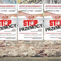 Plakaty wspierające akcję „Stop Przemocy”