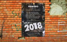 Plakat pubu „Podwórko Food&Mood” w Gliwicach, sylwester 2017